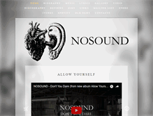 Tablet Screenshot of nosound.net